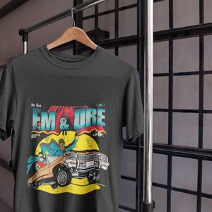 Eminem Dr. Dre Slim Shady Inspired Graphic Comic T-Shirt